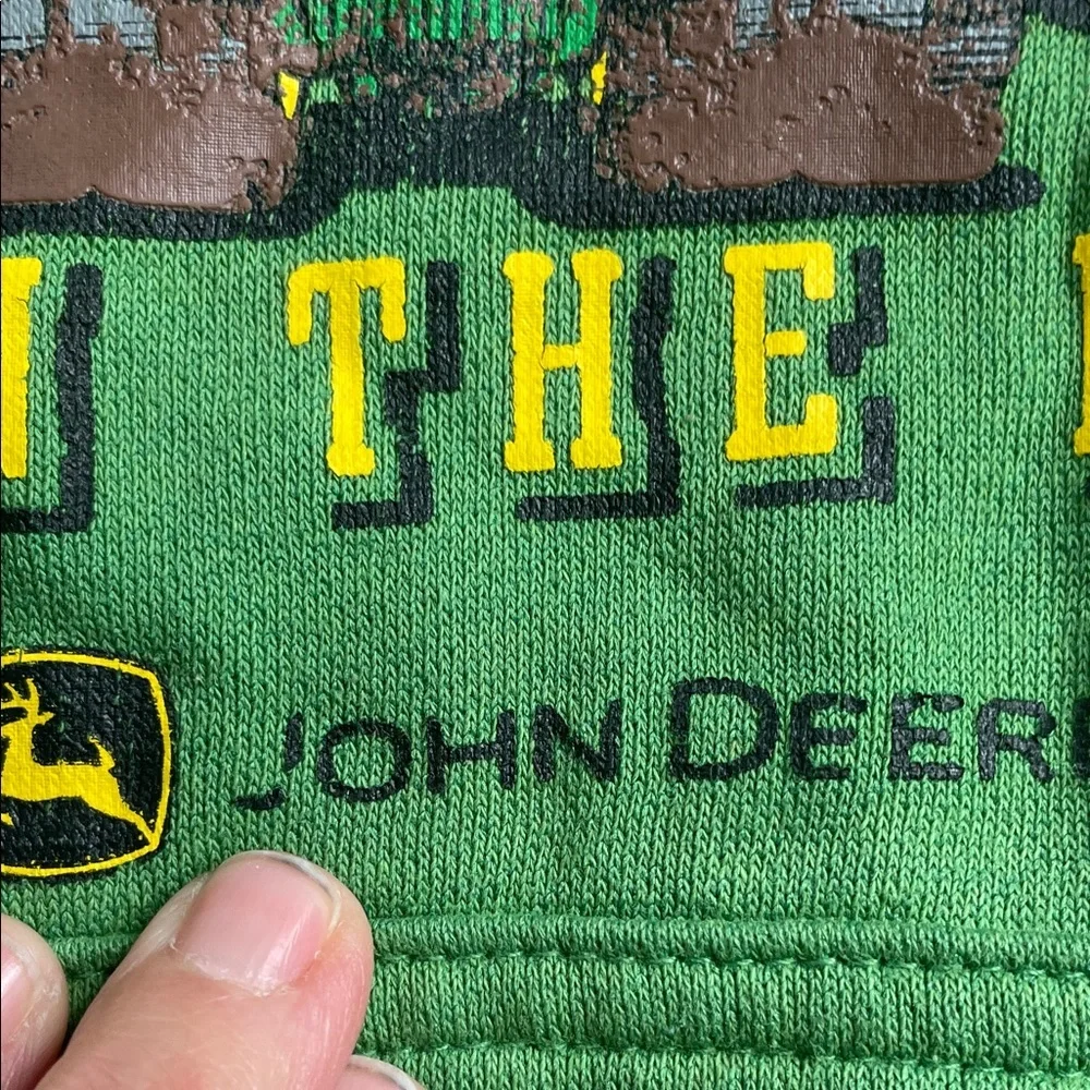 John Deere Green Kids Sweatshirt with Tractor Design